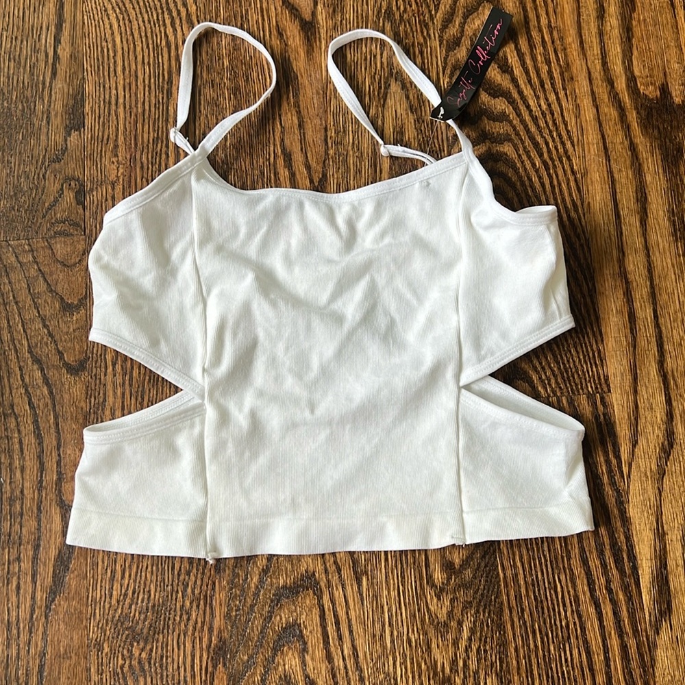 Brand new white crop top